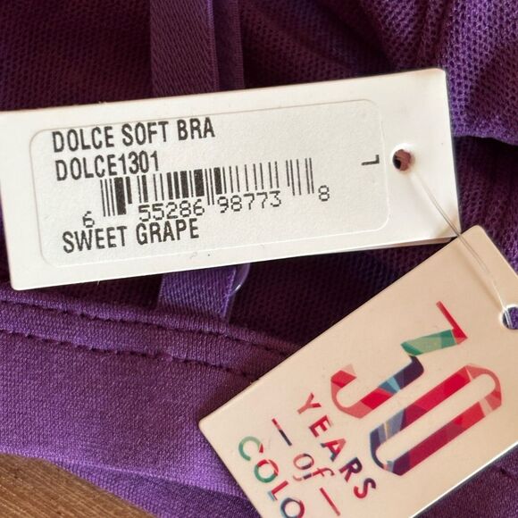 COSABELLA DOLCE BRA BRALETTE IN SWEET GRAPE NWT SIZE LARGE - Picture 6 of 8